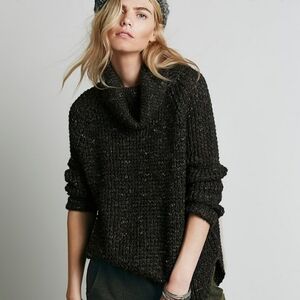 FREE People Dylan Tweedy Slouchy Sweater sz. XS